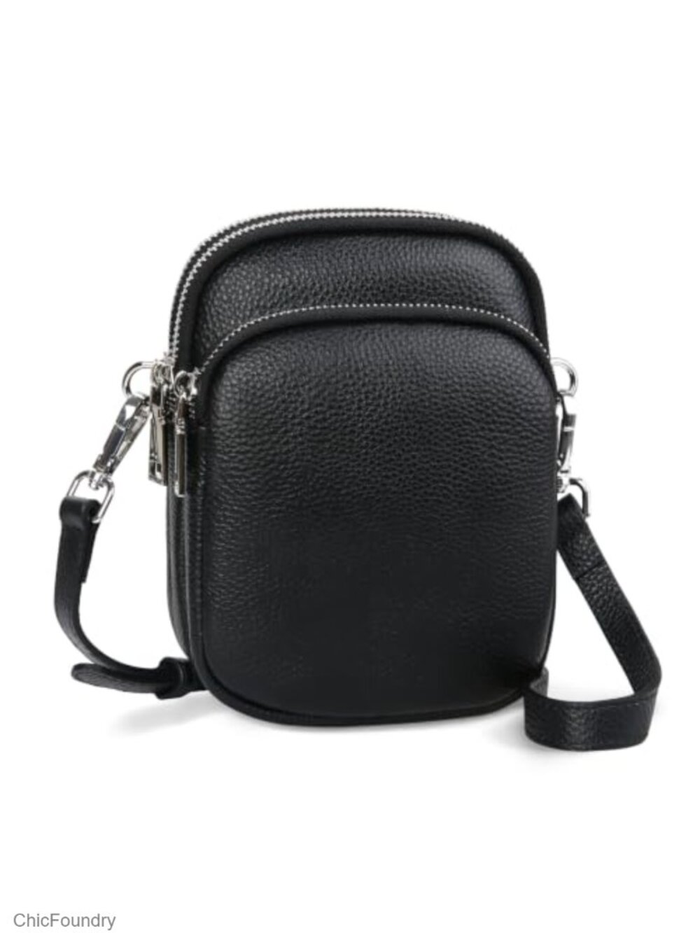 Small Leather Crossbody Bag RFID Blocking for Women